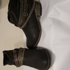 Jellypop Ladies Black Distressed Booties - Size 7 1/2M